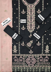 Dhanak Embroidered 3-Piece Suit with Bamber Embroidered Dupatta
