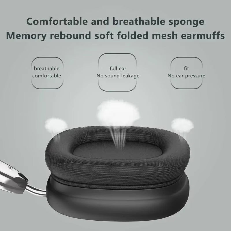 P9 Wireless Bluetooth Headphones with Mic – Noise Cancelling & HiFi Stereo Sound